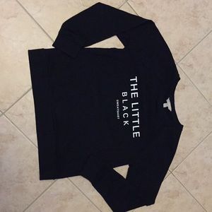 Banana Republic size small black sweat shirt.
